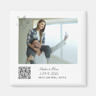 Íman Ímã de casamento de data de salvamento de foto per