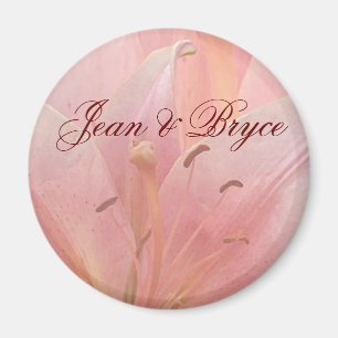 Íman Ímã de casamento Lírio Tigre Rosa