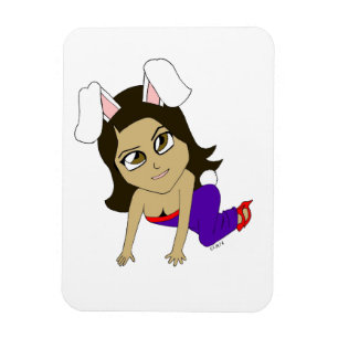 Íman ímã de chibi bunnygirl
