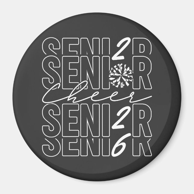 Íman Ímã de Círculo Cheer Senior 2026 (Frente)