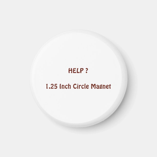 Íman Ímã de Círculo de 3,18 cm (Frente)