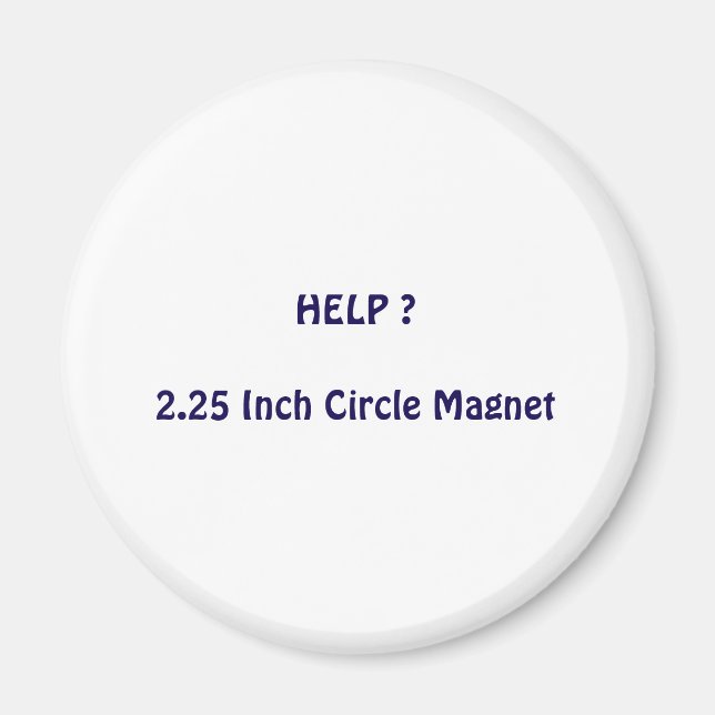 Íman Ímã de Círculo de 5,72 cm (Frente)