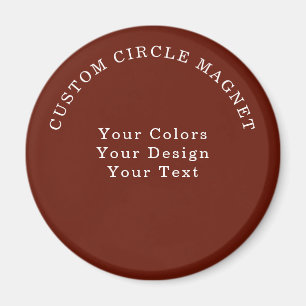 Íman Ímã de Círculo Personalizado Simples