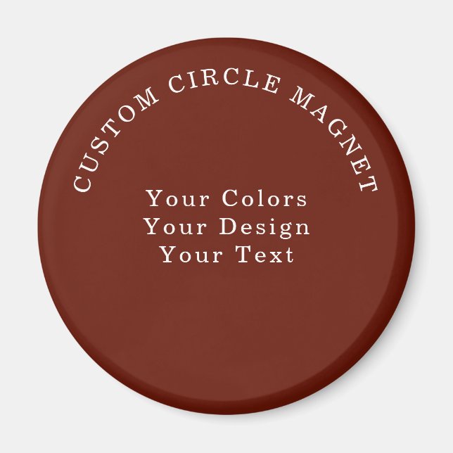 Íman Ímã de Círculo Personalizado Simples (Frente)