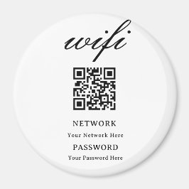 Íman Ímã de Círculo | Rede de Senha Wifi Moderna