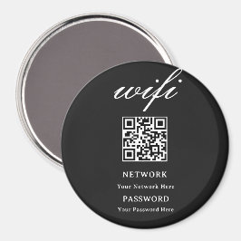 Íman Ímã de Círculo | Rede de Senha Wifi Moderna