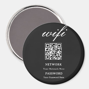 Íman Ímã de Círculo Rede de Senha Wifi Moderna