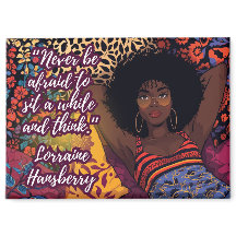 Ímã de Citação de Lorraine Hansberry Sente-se por 