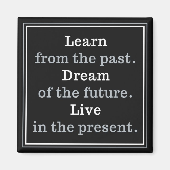 Íman ímã de citação motivacional (Frente)