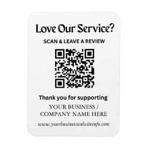 Íman Ímã de Código QR de Avaliação do Google para Peque