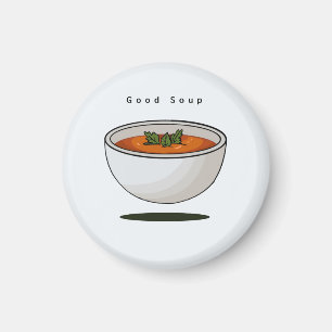Íman Ímã de comida, boa sopa, ímã