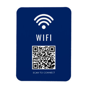 Íman Ímã de Conexão WiFi da Marinha com Código QR