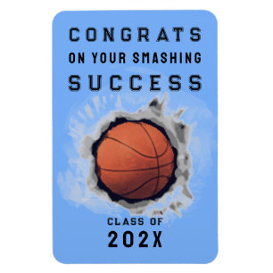 Íman Ímã de Congratulações ao Basquete Senior Varsity