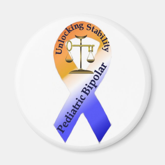 Íman ímã de consciencialização bipolar (Frente)