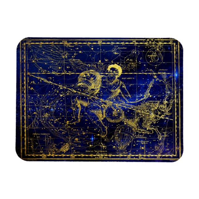 Íman ímã de constelação aquário (Horizontal)