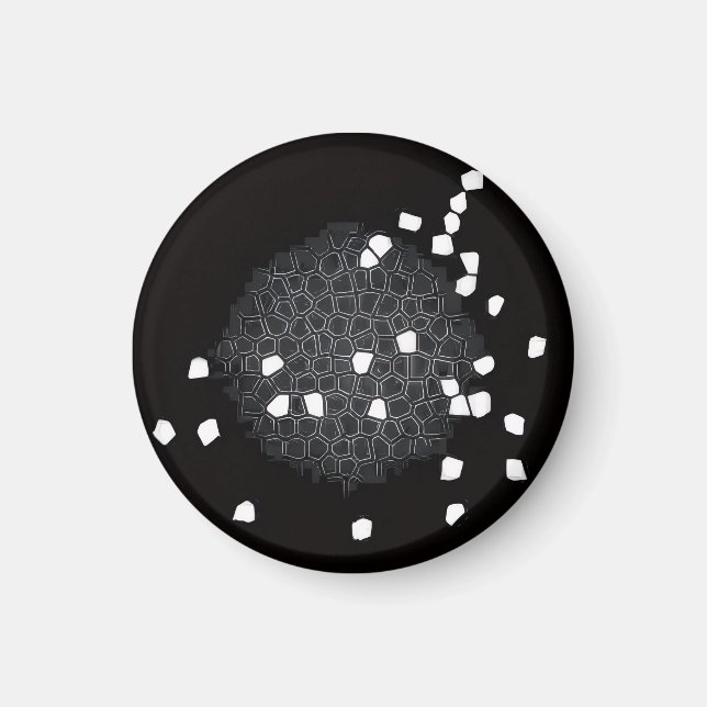 Íman Ímã de Cozinha com Padrão de Puzzle Quebrado (Frente)