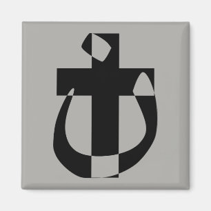 Íman Ímã de Cruz Cristã Solidariedade Símbolo Nazareno