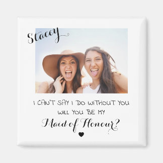 Íman Ímã de Dama de Honra Personalizado