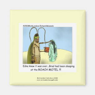 Íman Ímã de desenho animado engraçado Roach Motel