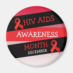 Íman Ímã de dezembro do MÊS da CONSCIÊNCIA do AIDS