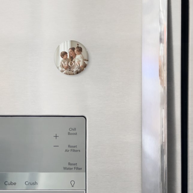 Íman Ímã de Dia das Mães com Foto Personalizada Moderna (In Situ (Fridge))