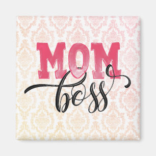 ÍMAN ÍMÃ DE DIA DAS MÃES ROSA - CHEFE MÃE