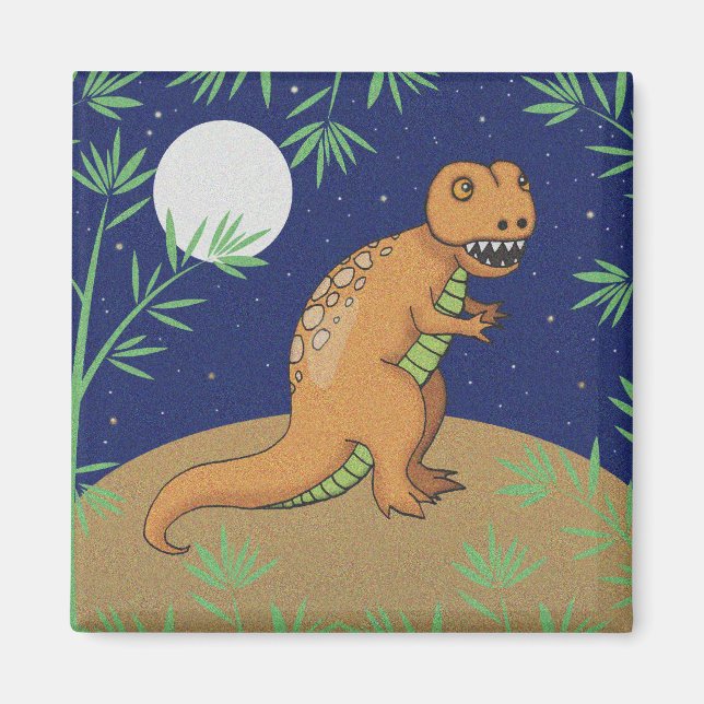 Íman Ímã de Dinossauro T-Rex (Frente)