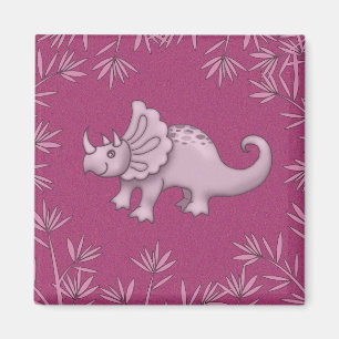 Íman Ímã de Dinossauro Triceratops Fofo