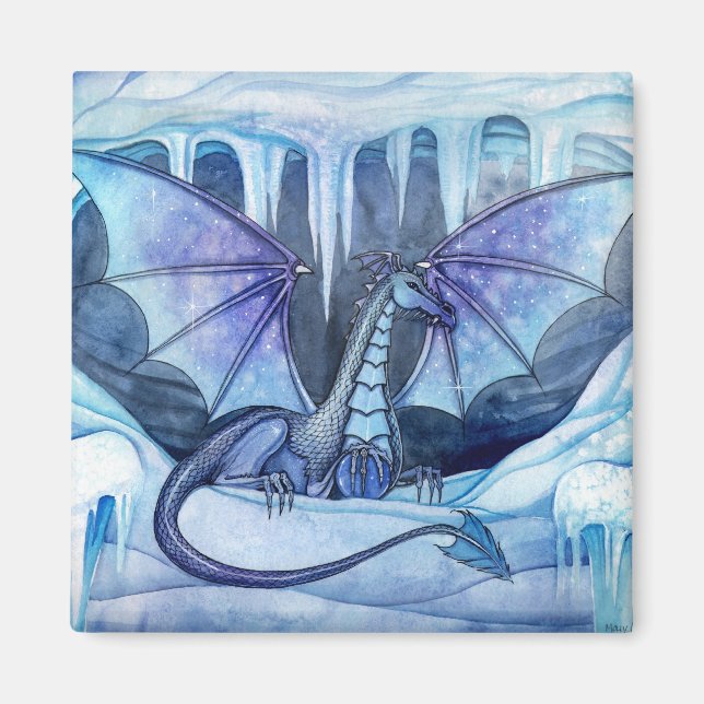Íman Ímã de Dragão de Gelo (Frente)