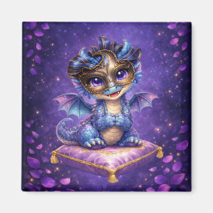 Íman Ímã de Dragão Roxo Celestial Caprichoso