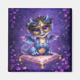 Íman Ímã de Dragão Roxo Celestial Caprichoso