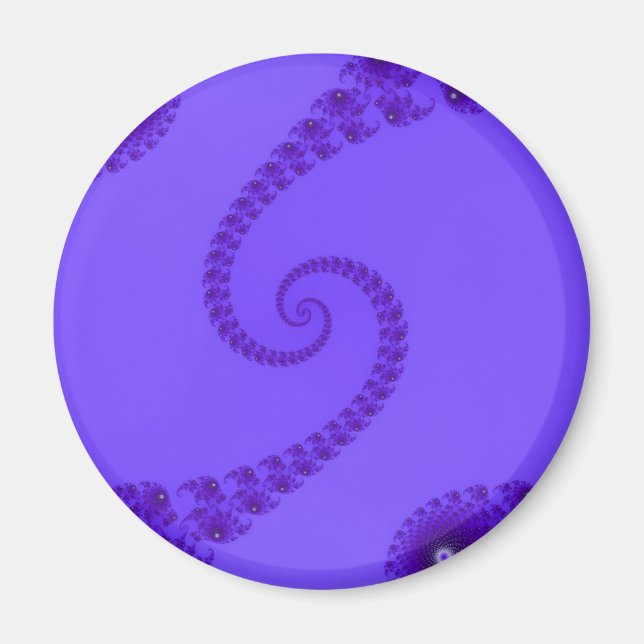 Íman Ímã de Dupla Espiral Roxo Azul (Frente)
