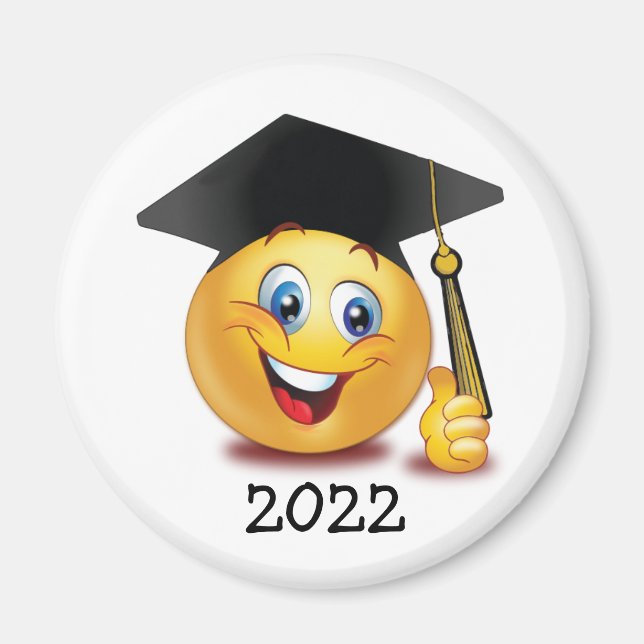 Íman Ímã de Emoji de Formatura (Frente)