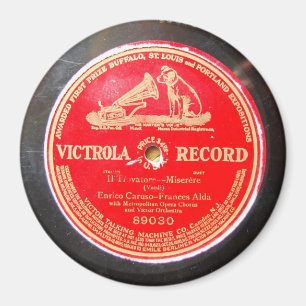 Íman Ímã de Enrico Caruso Victrola