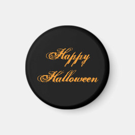 Íman Ímã de Escrita à Mão Feliz Halloween (Preto e Lara