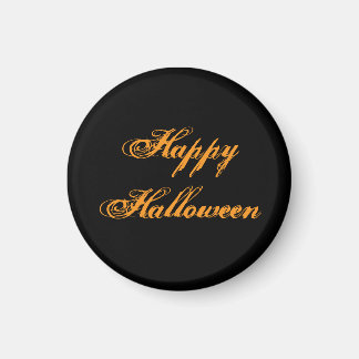 Íman Ímã de Escrita à Mão Feliz Halloween (Preto e Lara
