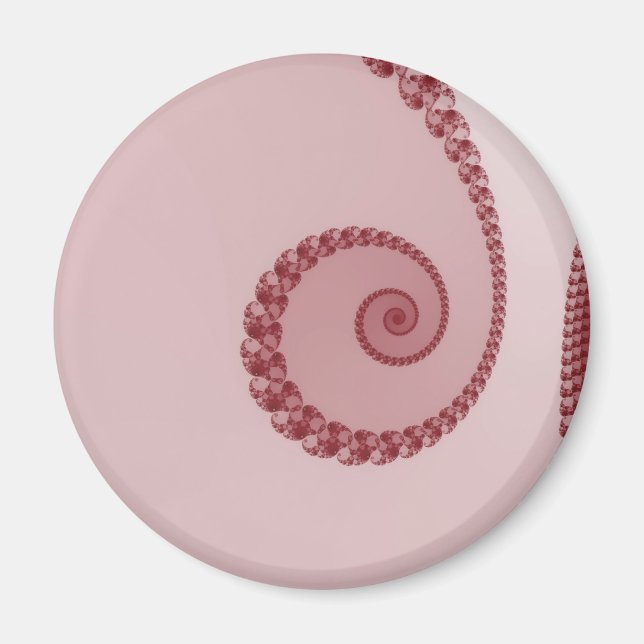 Íman Ímã de Espiral Simples de Ameixa (Frente)