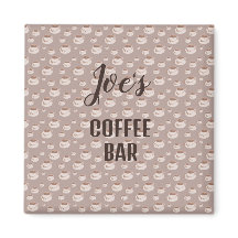 Ímã de Estação de Café Personalizada