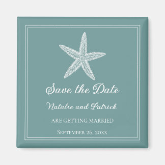 Íman Ímã de Estrela-do-mar Azul para Salvar a Data