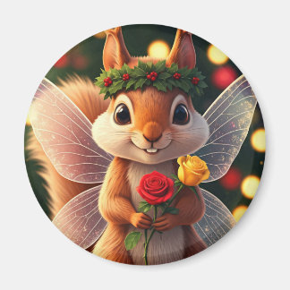 Íman Ímã de Fada Esquilo de Natal