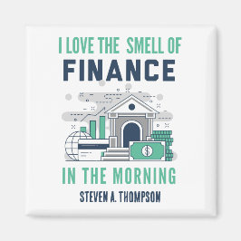Íman Ímã de Finanças Engraçado Personalizado