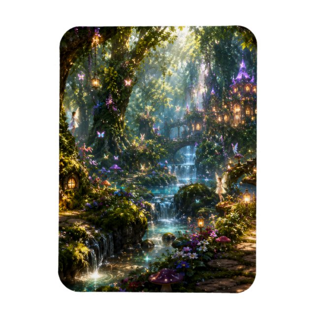 Íman Ímã de Floresta de Fada (Vertical)