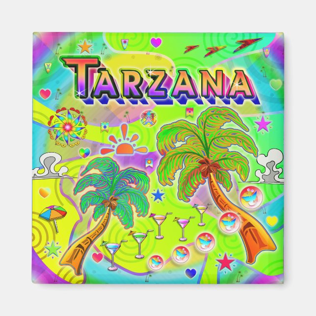 Íman Ímã de Foco Mental de Tarzana (Frente)