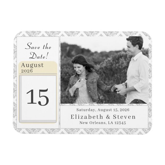 Íman Ímã de Foto Católico de Renda Branca para Salvar a (Horizontal)