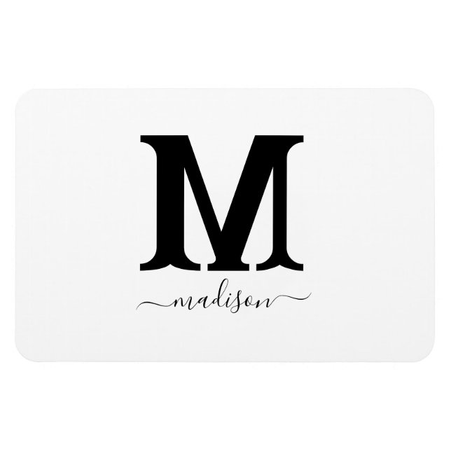 Íman Ímã de Foto com Nome Personalizado (Horizontal)