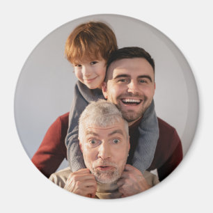 Íman Ímã de foto de círculo de 3 polegadas