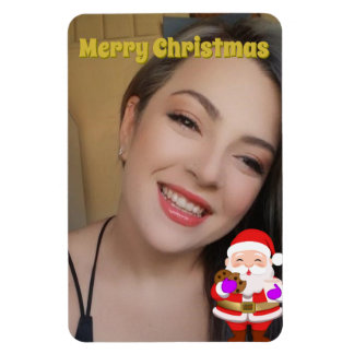 Íman Ímã de Foto de Família com Papai Noel de Desenho