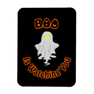 Íman Ímã de Foto de Halloween O Boo Está Te Observand