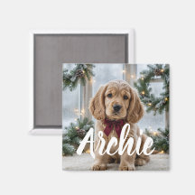 Ímã de foto de Natal personalizado