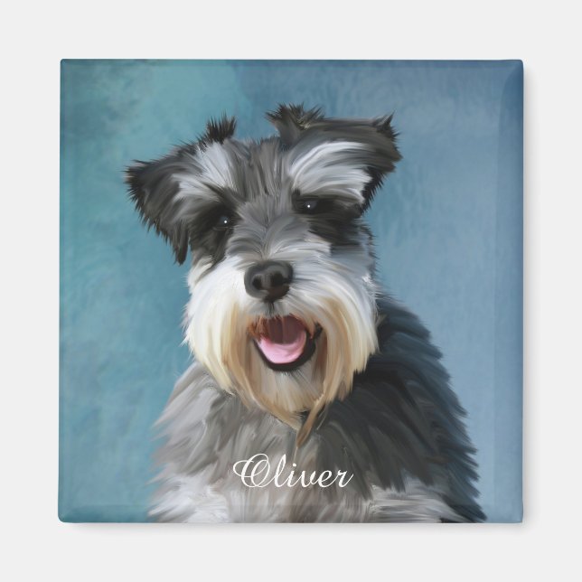 Íman Ímã de Foto de Pet Personalizado (Frente)